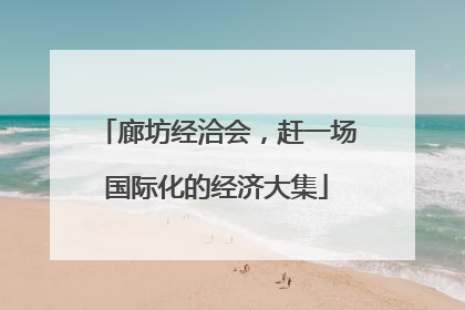 廊坊经洽会，赶一场国际化的经济大集