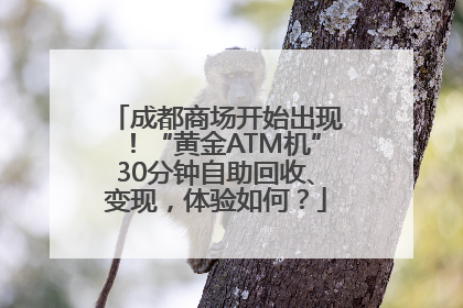 成都商场开始出现！“黄金ATM机”30分钟自助回收、变现，体验如何？