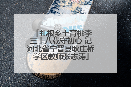 扎根乡土育桃李 三十八载守初心 记河北省宁晋县耿庄桥学区教师张志涛