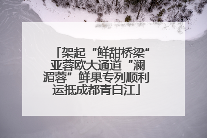 架起“鲜甜桥梁” 亚蓉欧大通道“澜湄蓉”鲜果专列顺利运抵成都青白江