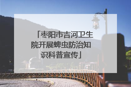 枣阳市吉河卫生院开展蜱虫防治知识科普宣传