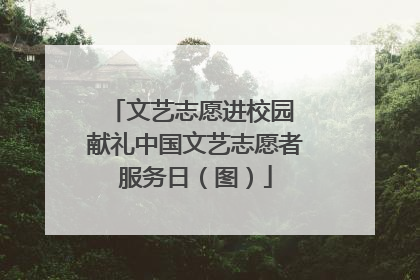 文艺志愿进校园 献礼中国文艺志愿者服务日（图）