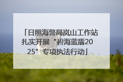 日照海警局岚山工作站扎实开展“碧海蓝盾2025”专项执法行动