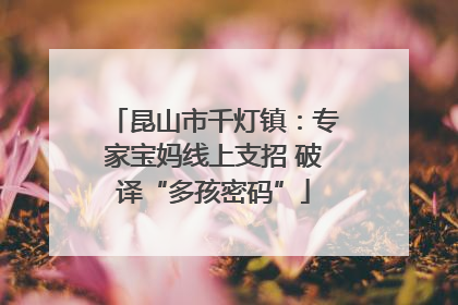 昆山市千灯镇：专家宝妈线上支招 破译“多孩密码”