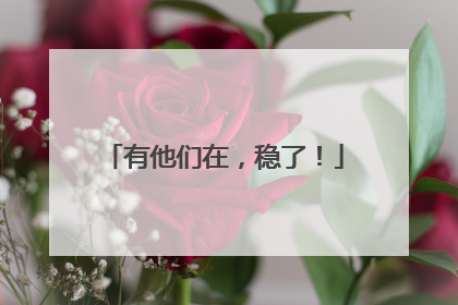 有他们在，稳了！