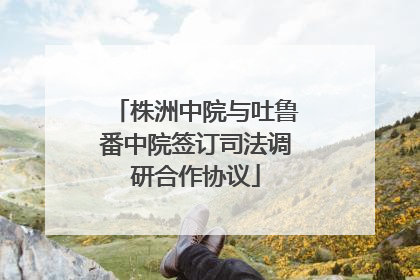 株洲中院与吐鲁番中院签订司法调研合作协议