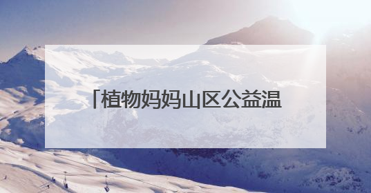 植物妈妈山区公益温情之行：用自然之爱，暖山区童梦之心