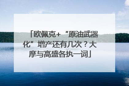 欧佩克+“原油武器化”增产还有几次？大摩与高盛各执一词