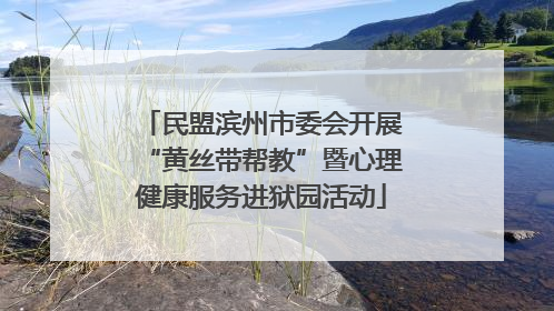民盟滨州市委会开展“黄丝带帮教”暨心理健康服务进狱园活动