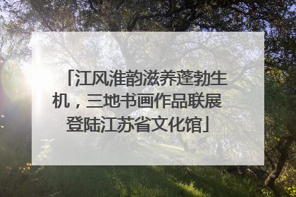 江风淮韵滋养蓬勃生机，三地书画作品联展登陆江苏省文化馆