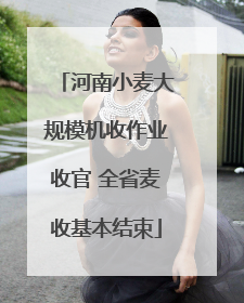 河南小麦大规模机收作业收官 全省麦收基本结束