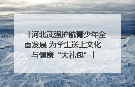 河北武强护航青少年全面发展 为学生送上文化与健康“大礼包”