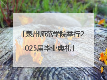 泉州师范学院举行2025届毕业典礼