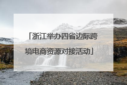 浙江举办四省边际跨境电商资源对接活动