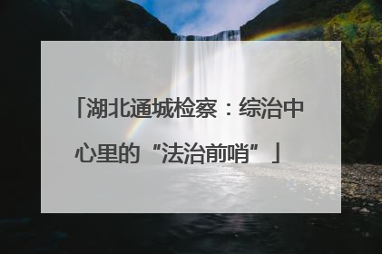 湖北通城检察：综治中心里的“法治前哨”