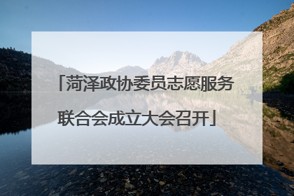 菏泽政协委员志愿服务联合会成立大会召开