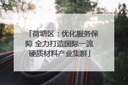 荷塘区：优化服务保障 全力打造国际一流硬质材料产业集群