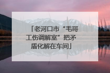 老河口市“毛哥工伤调解室”把矛盾化解在车间