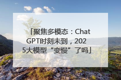 聚焦多模态：ChatGPT时刻未到，2025大模型“变慢”了吗
