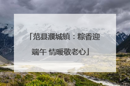 范县濮城镇：粽香迎端午 情暖敬老心