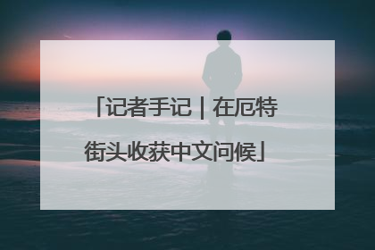 记者手记｜在厄特街头收获中文问候