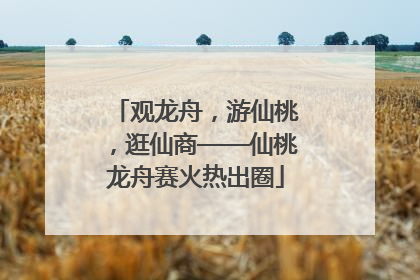 观龙舟，游仙桃，逛仙商——仙桃龙舟赛火热出圈