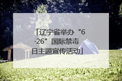 辽宁省举办“6·26”国际禁毒日主题宣传活动