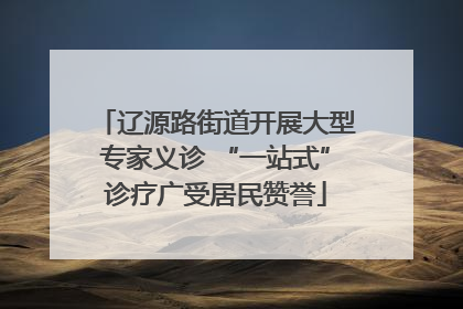 辽源路街道开展大型专家义诊 “一站式”诊疗广受居民赞誉