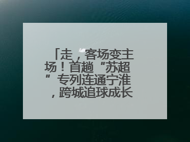 走，客场变主场！首趟“苏超”专列连通宁淮，跨城追球成长三角人新日常