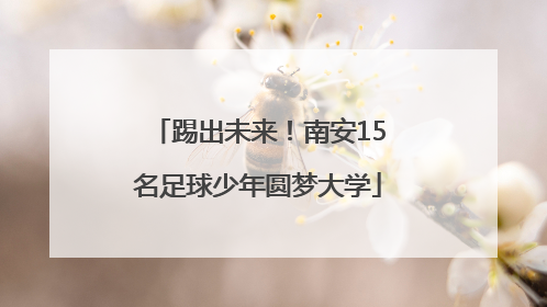 踢出未来！南安15名足球少年圆梦大学