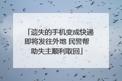 遗失的手机变成快递即将发往外地 民警帮助失主顺利取回