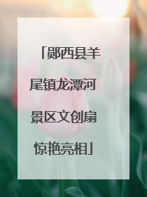 郧西县羊尾镇龙潭河景区文创扇惊艳亮相