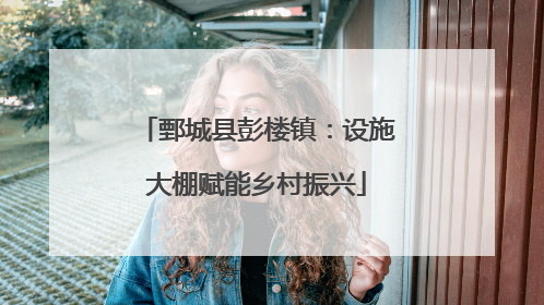 鄄城县彭楼镇：设施大棚赋能乡村振兴