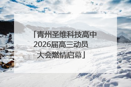 青州圣维科技高中2026届高三动员大会燃情启幕