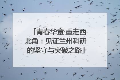 青春华章·重走西北角：见证兰州科研的坚守与突破之路