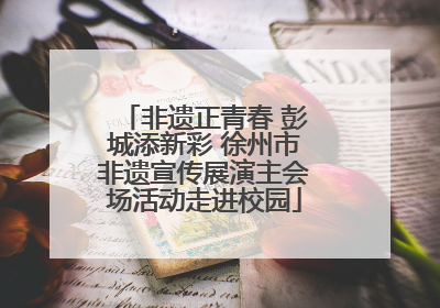 非遗正青春 彭城添新彩 徐州市非遗宣传展演主会场活动走进校园