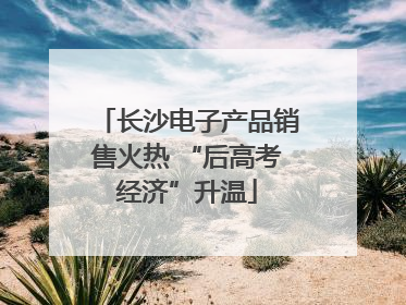 长沙电子产品销售火热 “后高考经济”升温