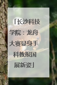 长沙科技学院：龙舟大赛显身手 科教报国展新姿