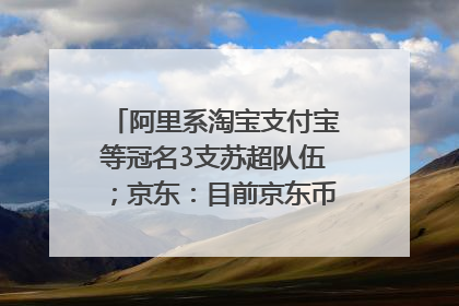 阿里系淘宝支付宝等冠名3支苏超队伍；京东：目前京东币链科技并没有开始发行稳定币｜早资道