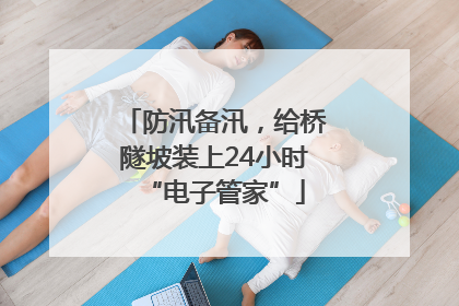 防汛备汛，给桥隧坡装上24小时“电子管家”