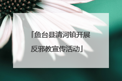 鱼台县清河镇开展反邪教宣传活动