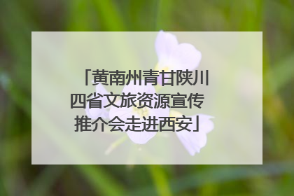 黄南州青甘陕川四省文旅资源宣传推介会走进西安