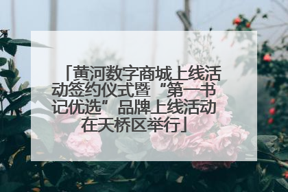 黄河数字商城上线活动签约仪式暨“第一书记优选”品牌上线活动在天桥区举行