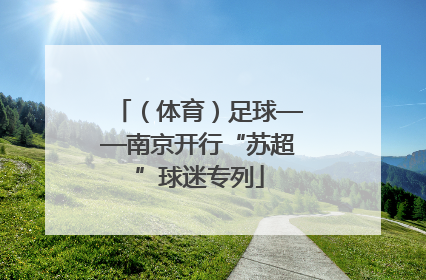 （体育）足球——南京开行“苏超”球迷专列