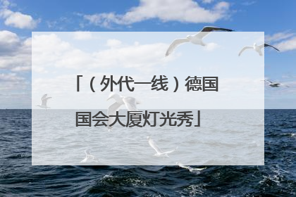 （外代一线）德国国会大厦灯光秀