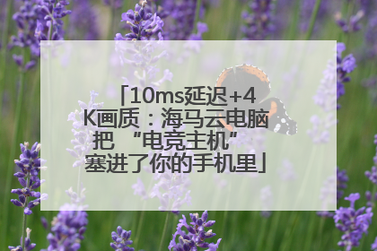 10ms延迟+4K画质：海马云电脑把 “电竞主机” 塞进了你的手机里