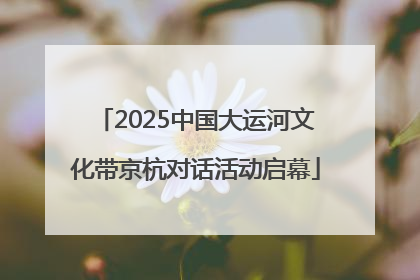 2025中国大运河文化带京杭对话活动启幕